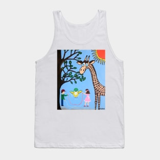 NATURES Playground Giraffe Painting Tank Top